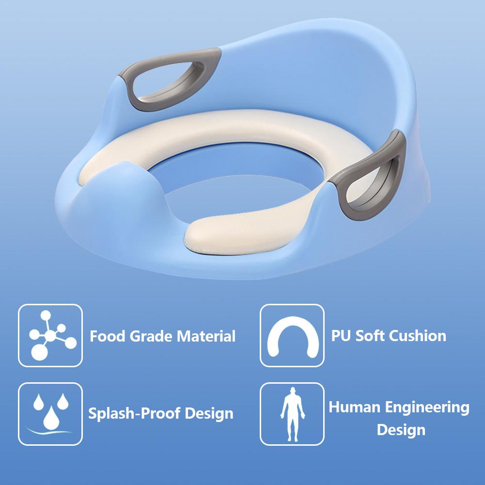 Kinder Trainer Wc Sitz PU Kissen Extra Große Baby Wc Sitz Armlehne Kind Wc