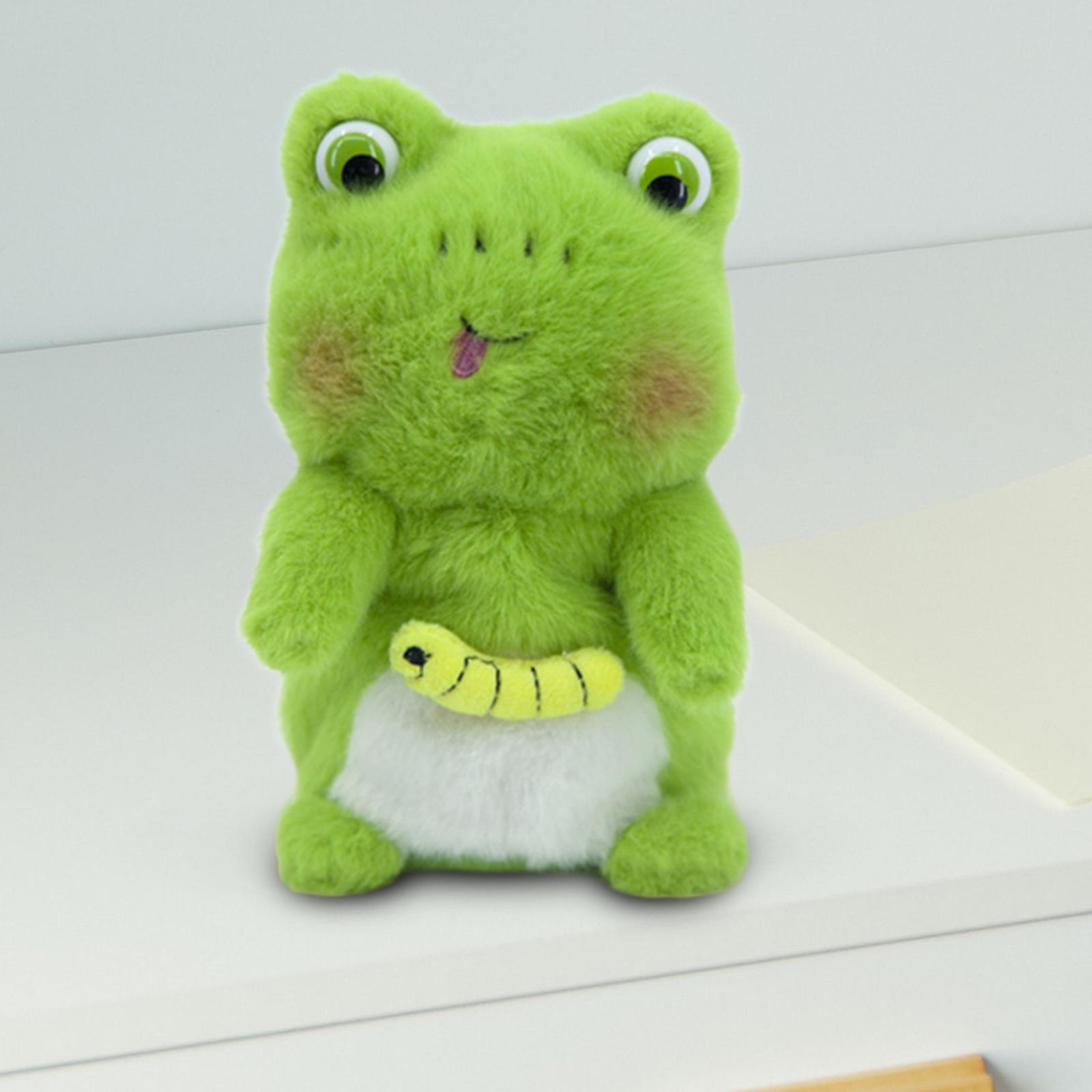 Electronic Pet Talking Plush Toy Repeat What YOU Say ,Have A Great Fun Christmas Thanksgiving Portable Soft Stuffed Toys: Frog