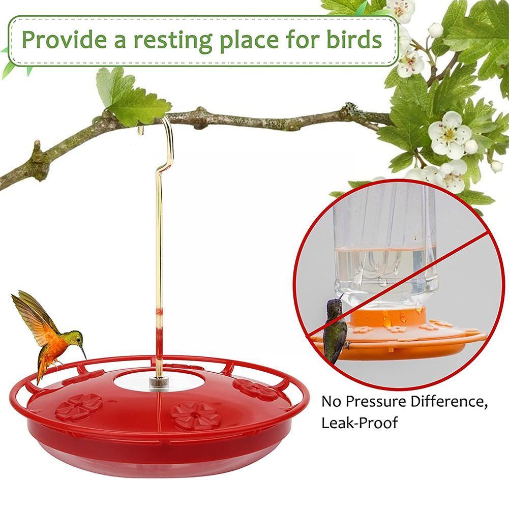 Hummingbird Feeder Bird Water Drinker Feeder Waterer With 4 Ports Pet Bird Supplies Dispenser Bottle Drinking Cup Bowls For K4m9