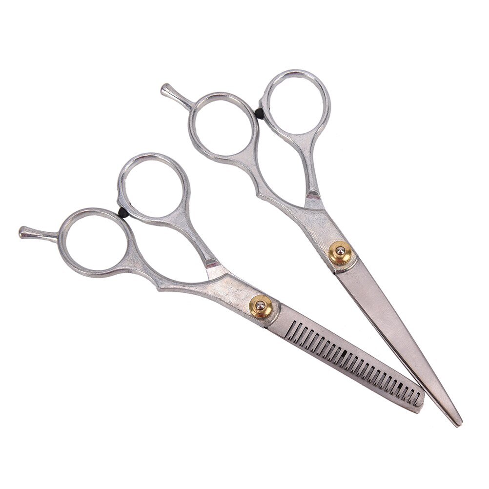 2Pcs/Set 6 Inches Cutting Thinning Hair Shear Barber Haircut Scissor Salon Hair Dressing Scissors Hair Styling Tool