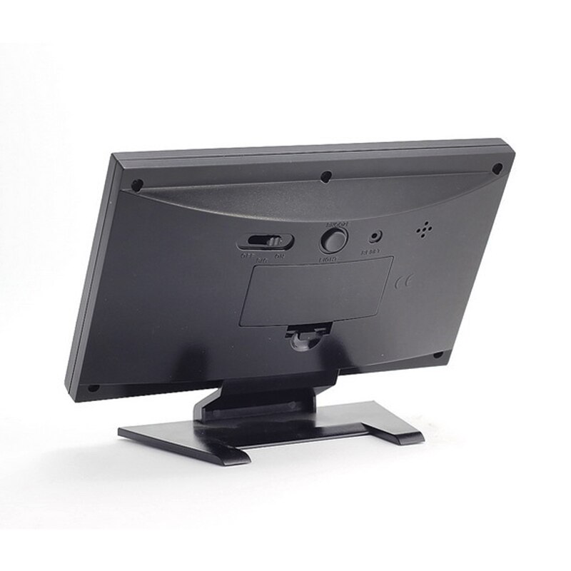 LED Voice Control Alarm Desk Clock Weather Monitor Calendar with Thermometer Electronic Digital Back-light Clocks 8 99 M LXY9