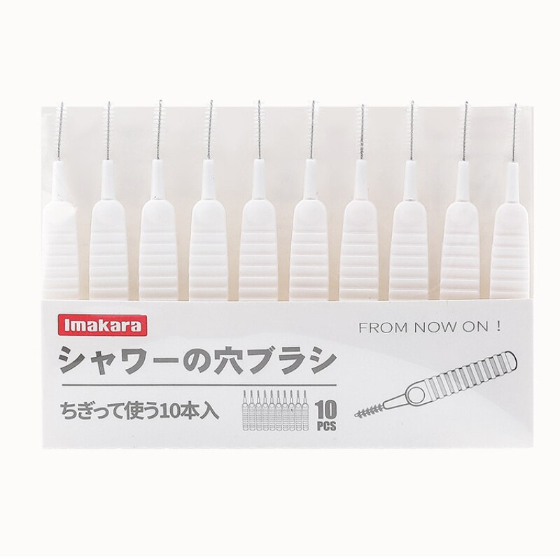 10pcs /set Shower Head Small Brush Bottle Teapot Nozzle Kettle Spout Brush Set For Household Cleaning Supplies Accessories: 10pcs paper card