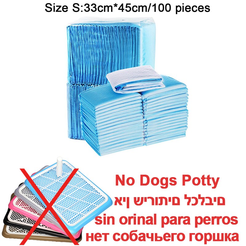 Pet Supplies Toliet Training Plastic With Pillar Toilet Mat Training Potty Dog Pad Tray Toilet Training Urinary Trainer Pee Pad: 100 diapers