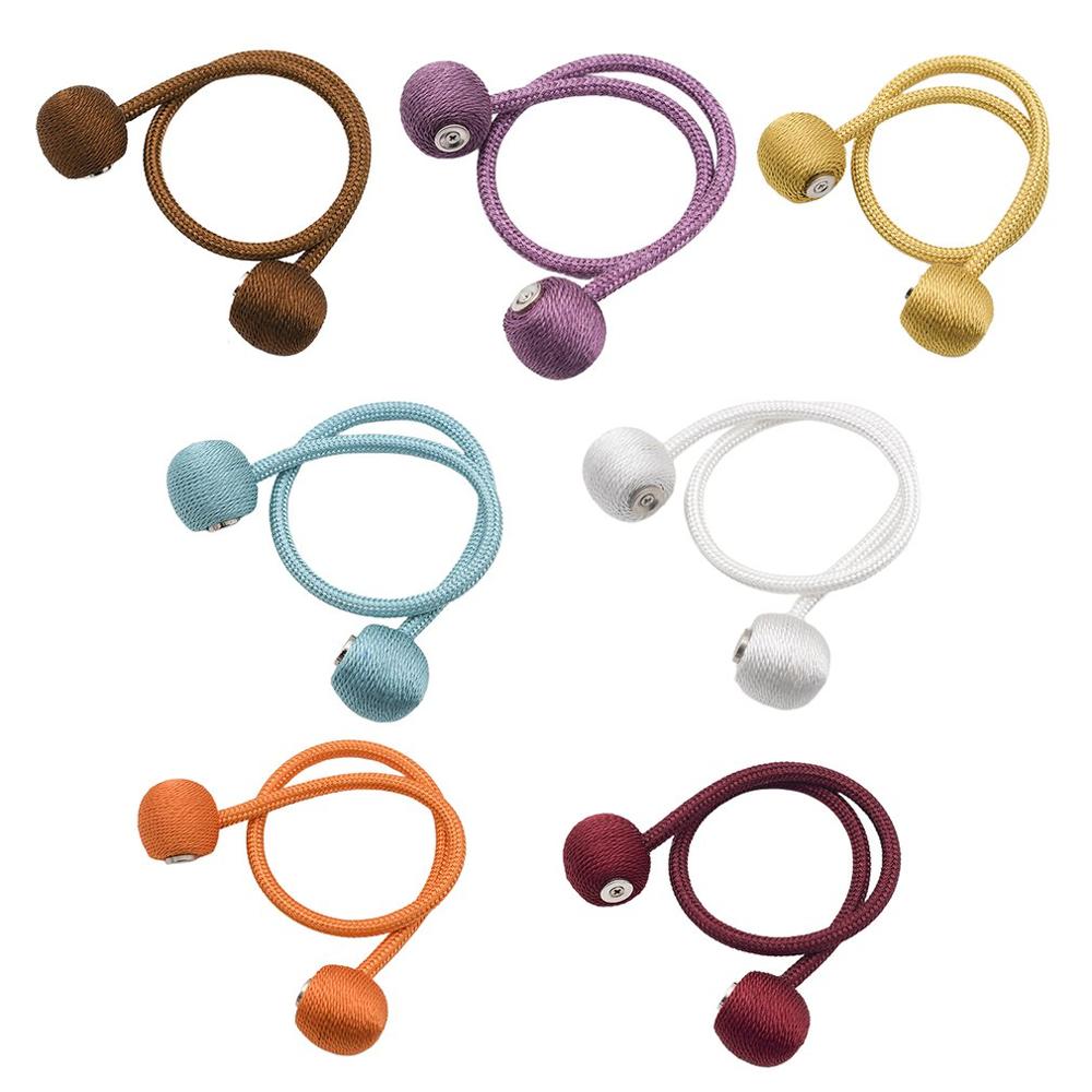 Magnetisk pärlkula gardin tiebacks tie backs hållbacks spänne clips tillbehör gardinstänger tillbehör gardin dekorativa