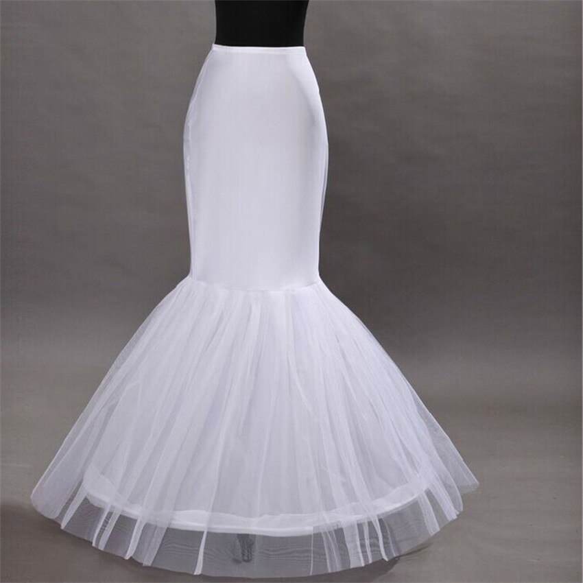 Mermaid Wedding Petticoat Bridal Accessories White Underskirt Crinoline Petticoats for Wedding Dresses