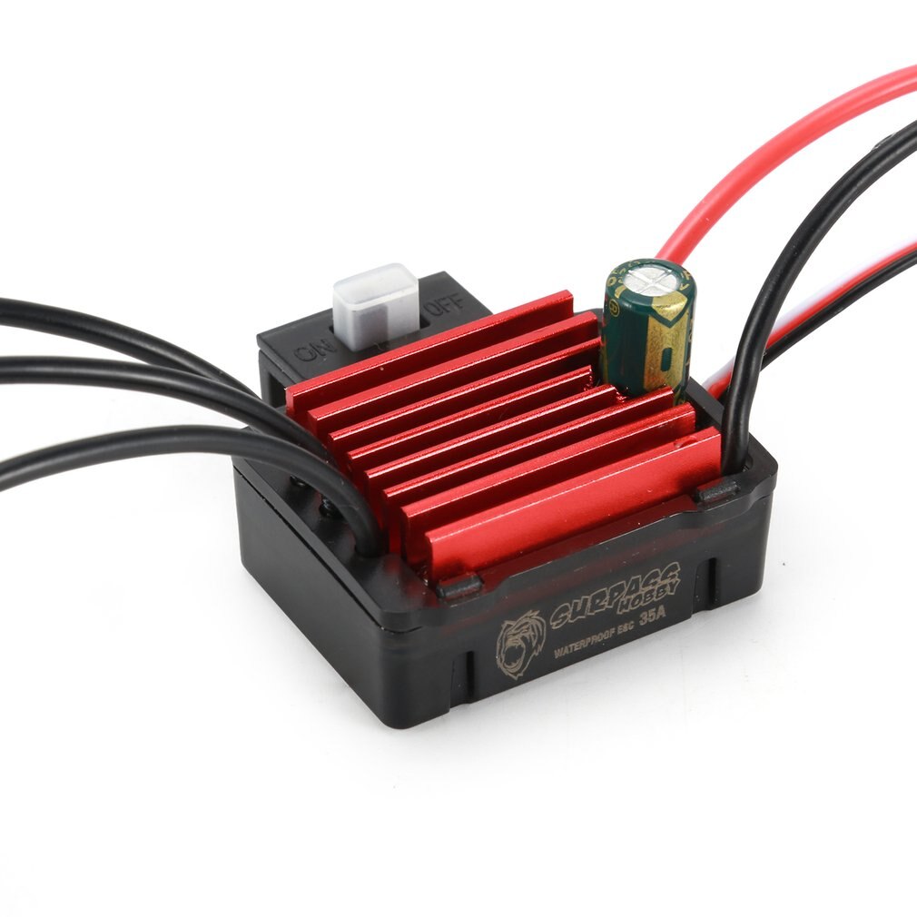 SURPASSHOBBY KK 35A Wasserdichte Sensorlose Bürstenlosen Geschwindigkeit Controler 2-3S ESC für 1:14 1:16 RC Auto Modell