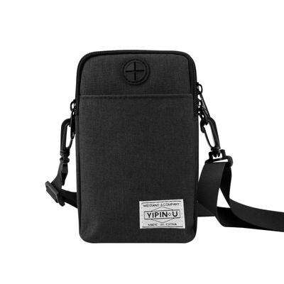 Yipinu Multifunctionele Waterdichte Telefoon Zakken Outdoor Sport Anti-Diefstal Beveiliging Mini Tas Portemonnee Id Paspoorthouder Hals Tas Sport: zwarte kleur