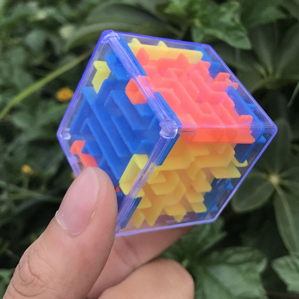 Creatieve 3D Stereo Mini Doolhof Rollende Bal Roterende Vierkante Puzzel Spel Kinderen Volwassen Leren Educatief Speelgoed