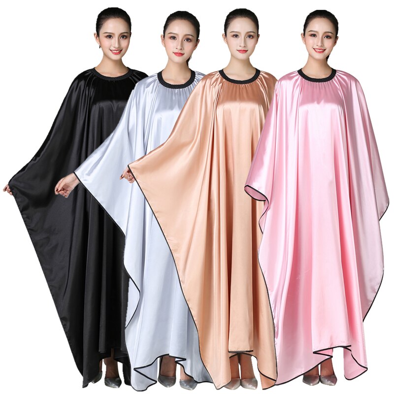 Salon Haircut Cape Adult Silk Waterproof Hair Dyeing Cutting Perming Styling Hairdresser Hairdressing Barber Apron