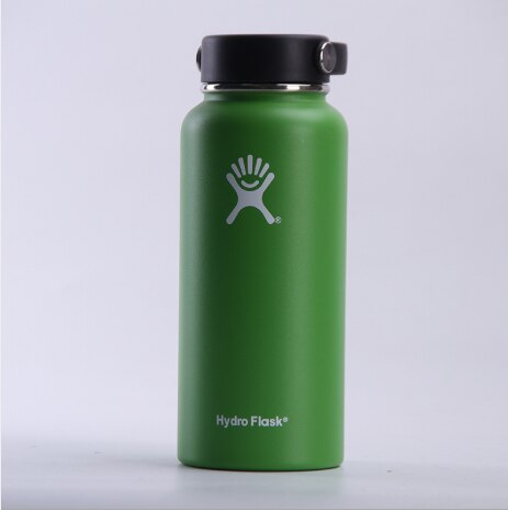 GH Stainless Steel Water Bottle Hydro Flask Water Bottle Vacuum Insulated Wide Mouth Travel Portable Thermal Bottle 32oz/40oz: 40oz(1100ML) / B