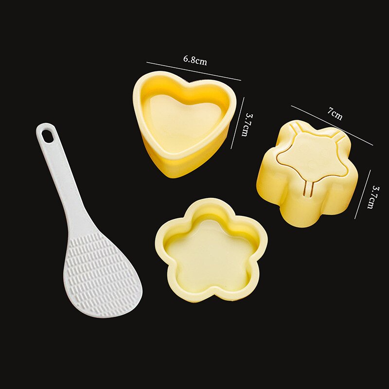 DIY Sushi Mold Onigiri Rice Ball Food Press Form Sushi Mold Onigiri Rice Ball Bento Press Maker Mold DIY Tool: G432484