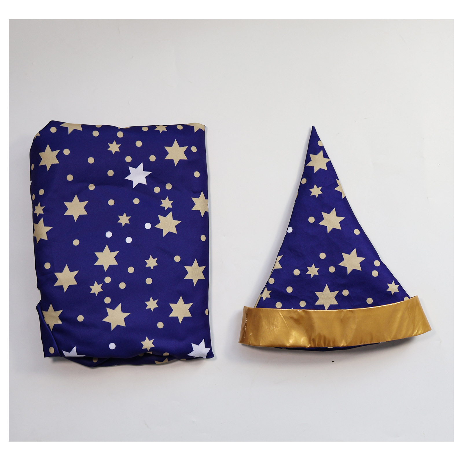 Traje mágico mágico masculino com robe azul manto chapéu estrela lua mágico feiticeiro cosplay traje adulto rpg conjunto de roupas