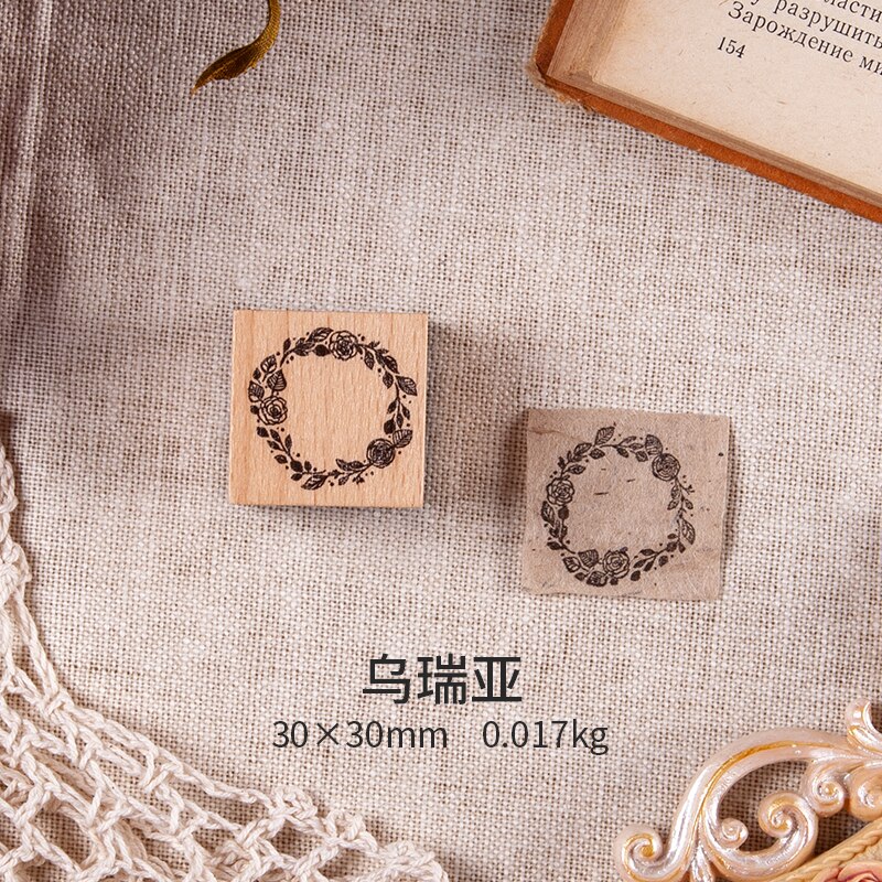Vintage Houten Stempel Set Hand Account Kaart Maken Planner Stempel Voor Kinderen Volwassenen Mannelijke Vrouwelijke Handwerk Supply