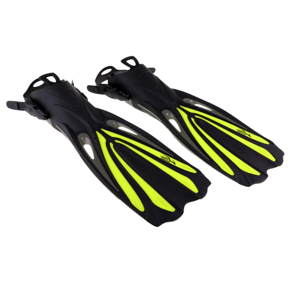 Snorkeling Scuba Diving Adjustable Adult Swim Speed: Yellow S or M