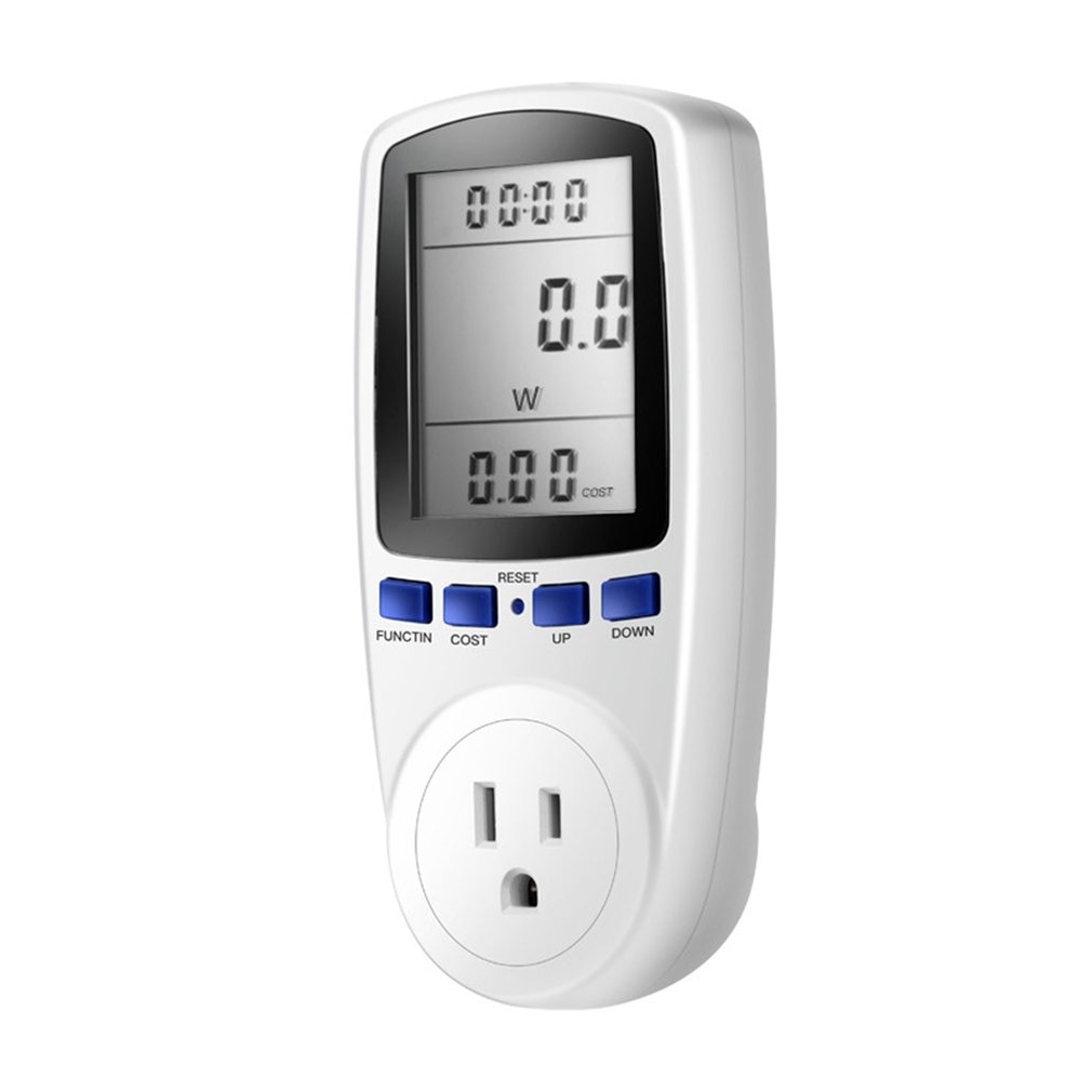 KWE-PMB01 Plug Socket Digital Voltage Wattmeter Power Consumption Watt Energy Meter AC Electricity Analyzer Monitor: Default Title