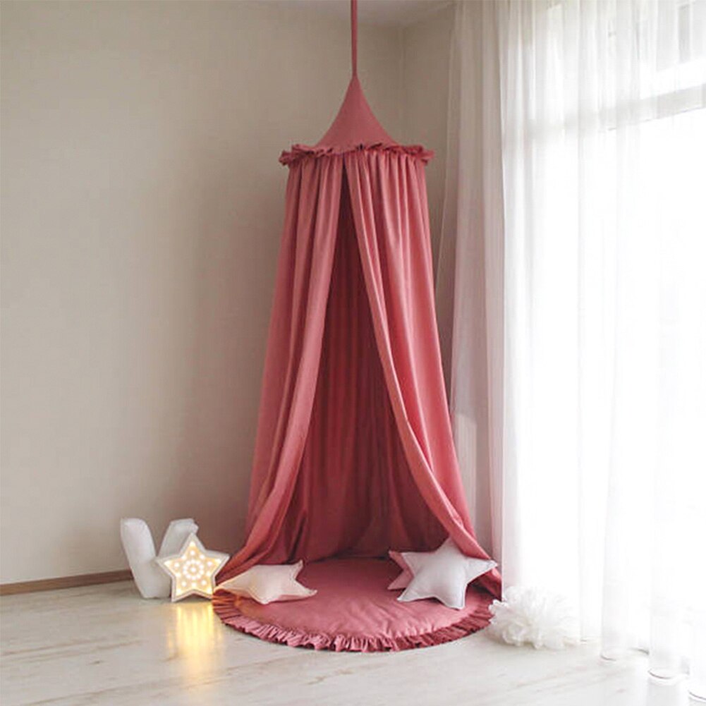 Auvent suspendu pour lit d&#39;enfant,rideau de princesse à suspendre, pour lit à baldaquins, canopée en dôme rond pour bébé, tente de jeux, décoration pour la maison, suspension