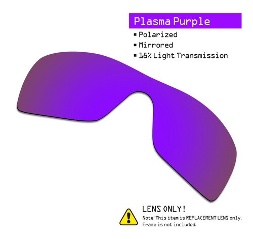 SmartVLT Polarized Replacement Lenses for Oakley Batwolf Sunglasses - Multiple Options: Purple-ShieldCoat