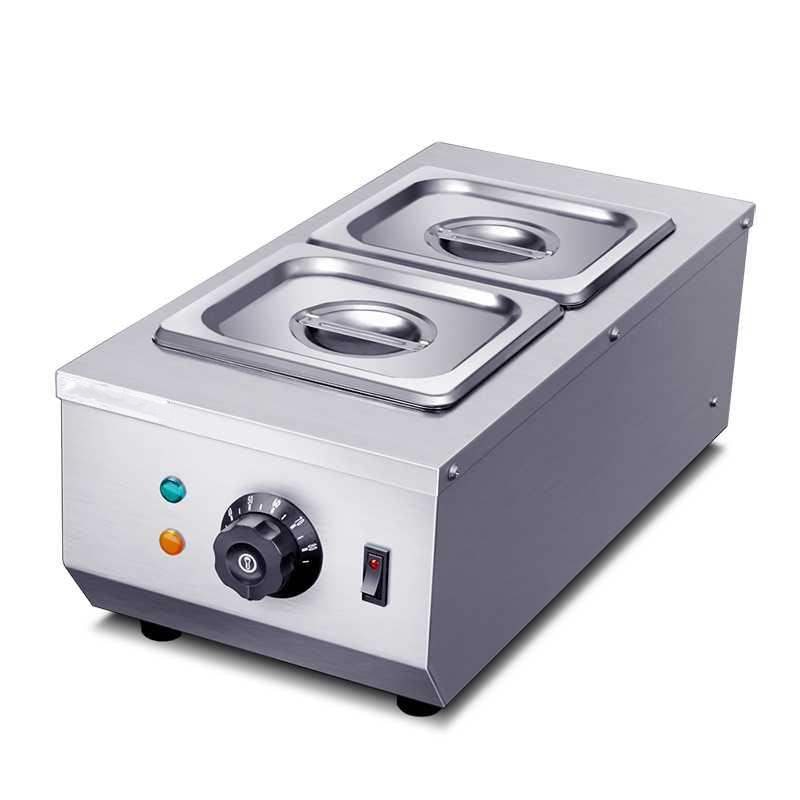 Chocolate melting pots commercial double chocolate dipping melting machine cylinder electric warmer melter 2 Lattices