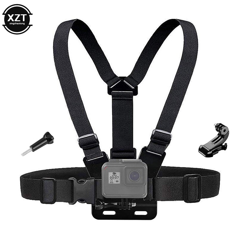 Borst Strap Mount Riem Voor Gopro Hero 7 6 5 Xiaomi Yi 4K Action Camera Borst Mount Harness Schroef voor Sjcam SJ4000 Sport Cam