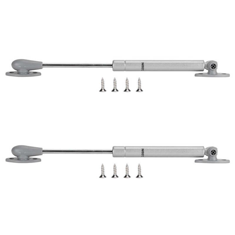 2Set 100N Gas Spring Strut Kit Cabinets Wardrobe Door Lift Support Furniture Hardware
