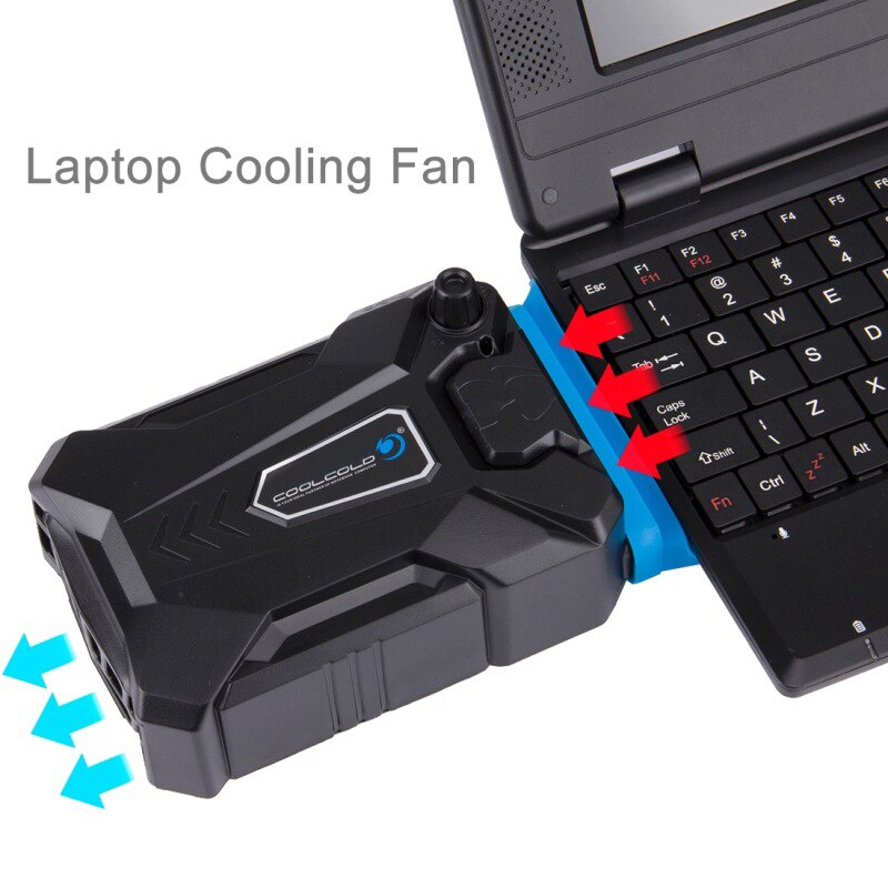 Draagbare Notebook Laptop Cooler USB Air Externe Extraheren Koelventilator voor Laptop Speed Verstelbare voor 15 15.6 17 Inch