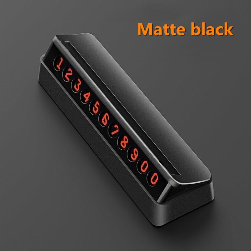 Auto Xiaomi Mijia Tita X Parkeer Nummer Houder Zachte Magneet Voorruit Tijdelijke Card Stickers Diy Telefoonnummer: Matte black