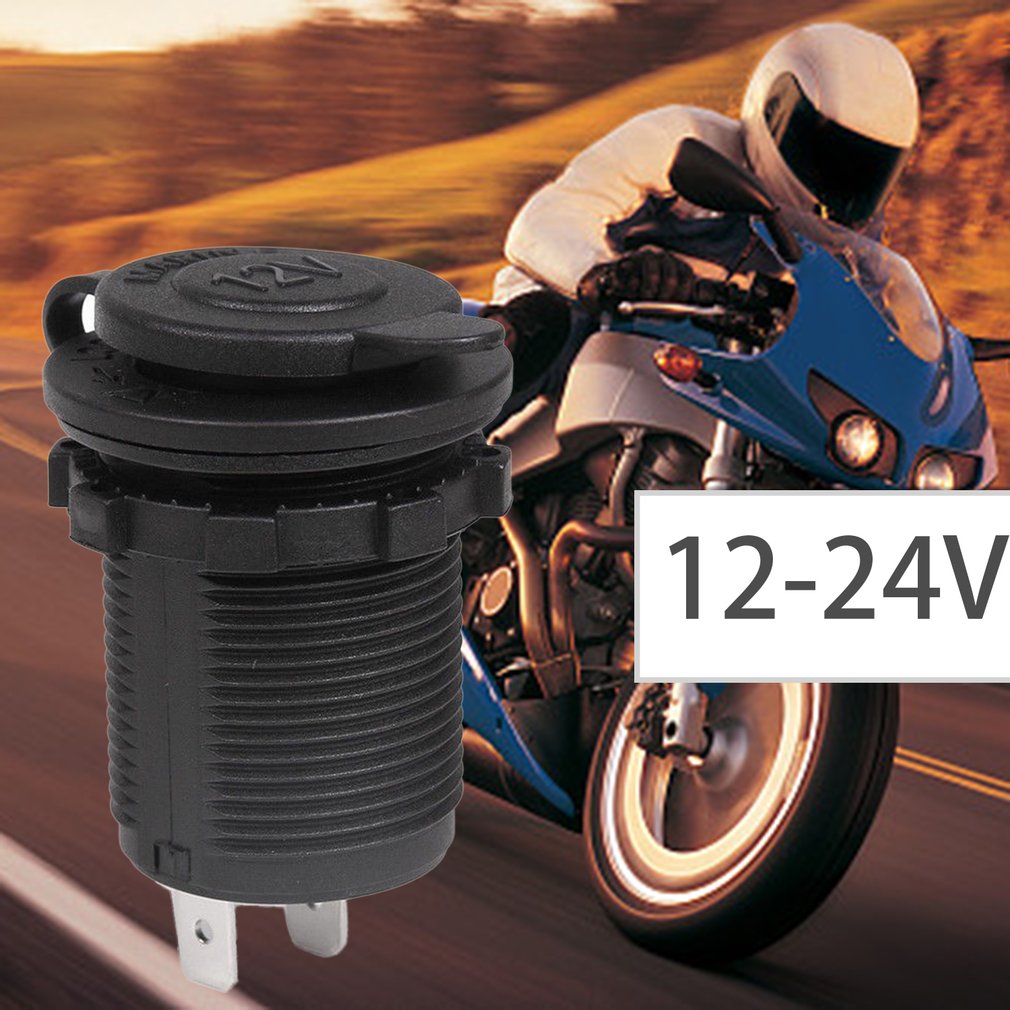 Waterdichte auto motorfiets motorfiets sigarettenaansteker stroomvoorziening stopcontact stekker stroomadapter geschikt voor 12-24v