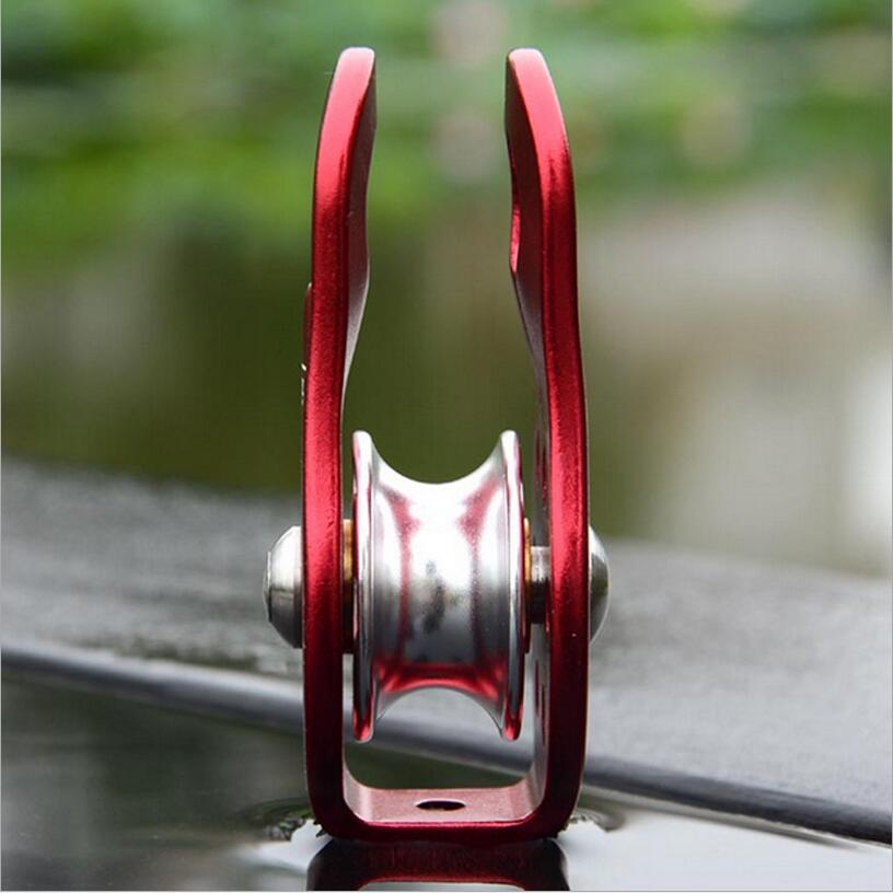 Outdoor Climbing Pulleys Single Fixed Pulley Caving Exploration Tools Cross Rescue Equipment