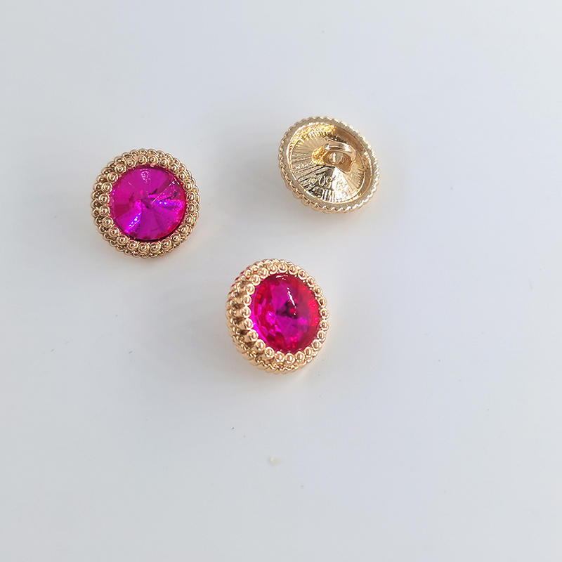 boutons à coudre couture materiel accessoires couture bouton bouton couture Boutons ronds en strass de , 12.5/15/18/21MM, boutons de en métal doré pour vêtements, accessoires de couture, bricolage: 3# / Nickel noir