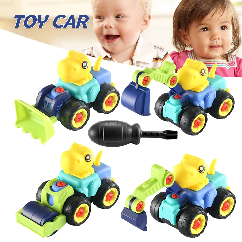 Children Disassembly Construction Engineering Car Toy Building Toys Truck DIY Nut Assembly Birthday for Boys B99: Default Title