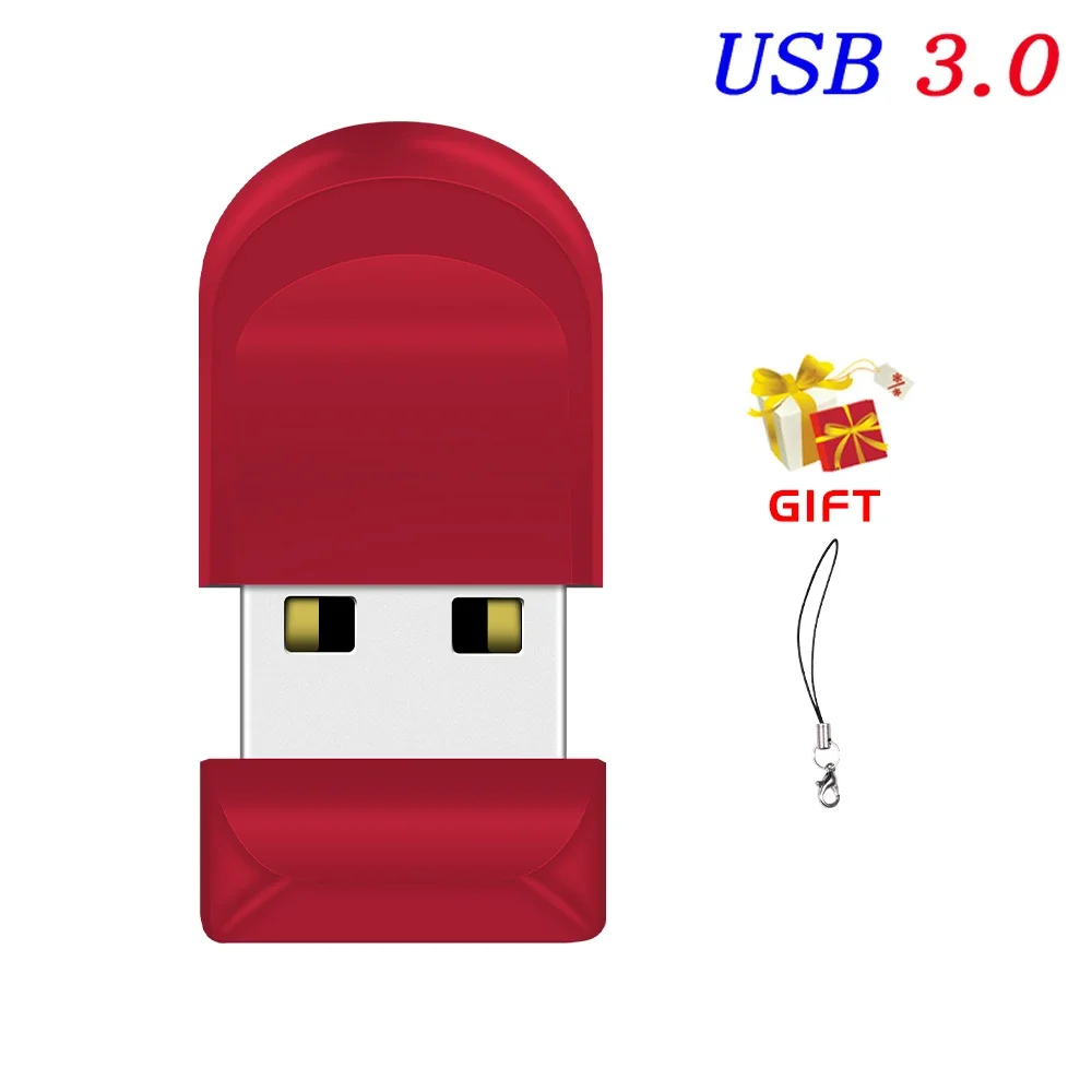 Super Mini clé USB 3.0 256 go clé USB étanche 128 go capacité réelle clé USB 3.0 clé USB 64 go 32 go 16 go 8 go: Rouge / 4 GO