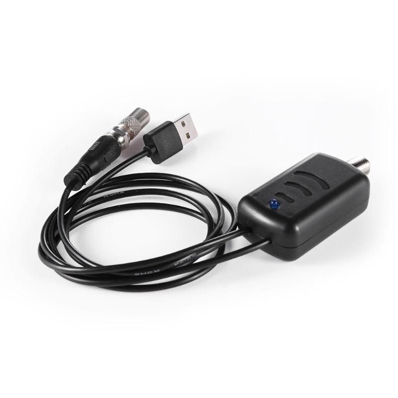 High Gain Low Noise HDTV Antenna Amplifier Signal Booster Antenna Adapter USB 25dBi Indoor Mini Digital TV Aerial