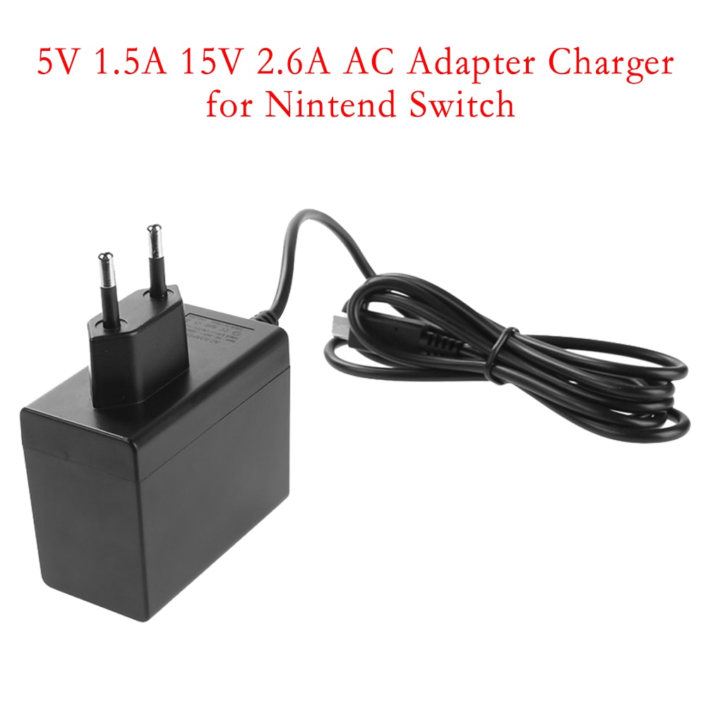 5V 1.5A 15V 2.6A AC Adapter Charger for Nintend Switch NS GameConsole 100-240V EU Plug Charger Wall Adapter Charger Power Supply