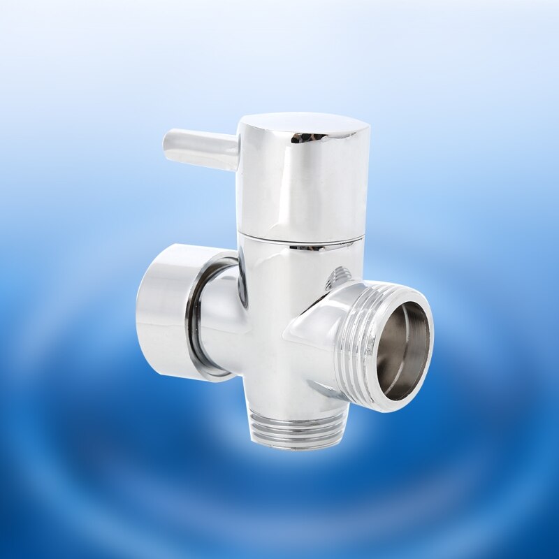 Brass Shower Arm Diverter Valve Bathroom Universal Shower System Chrome 2 Way