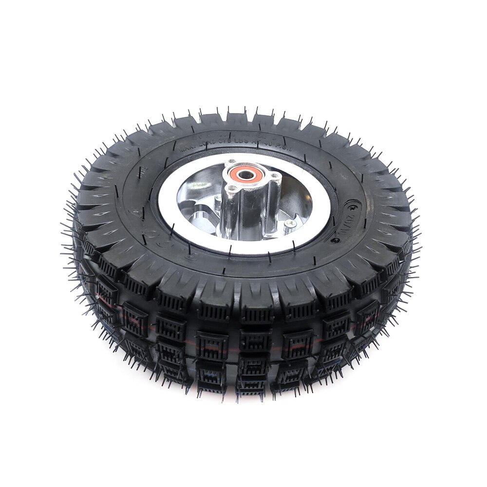 3.00-4 Wheel Tyre with Alloy Hub Rim 3.00-4 Inner Tube Outer Tire for Electric Scooter Rear Wheel,Trolley, Warehouse Truck Parts