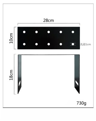 SWEETGO 10 hole black puch cake stand Makeup brush Storage dessert decorators home decoration bakeware cake table fitting: 18cm