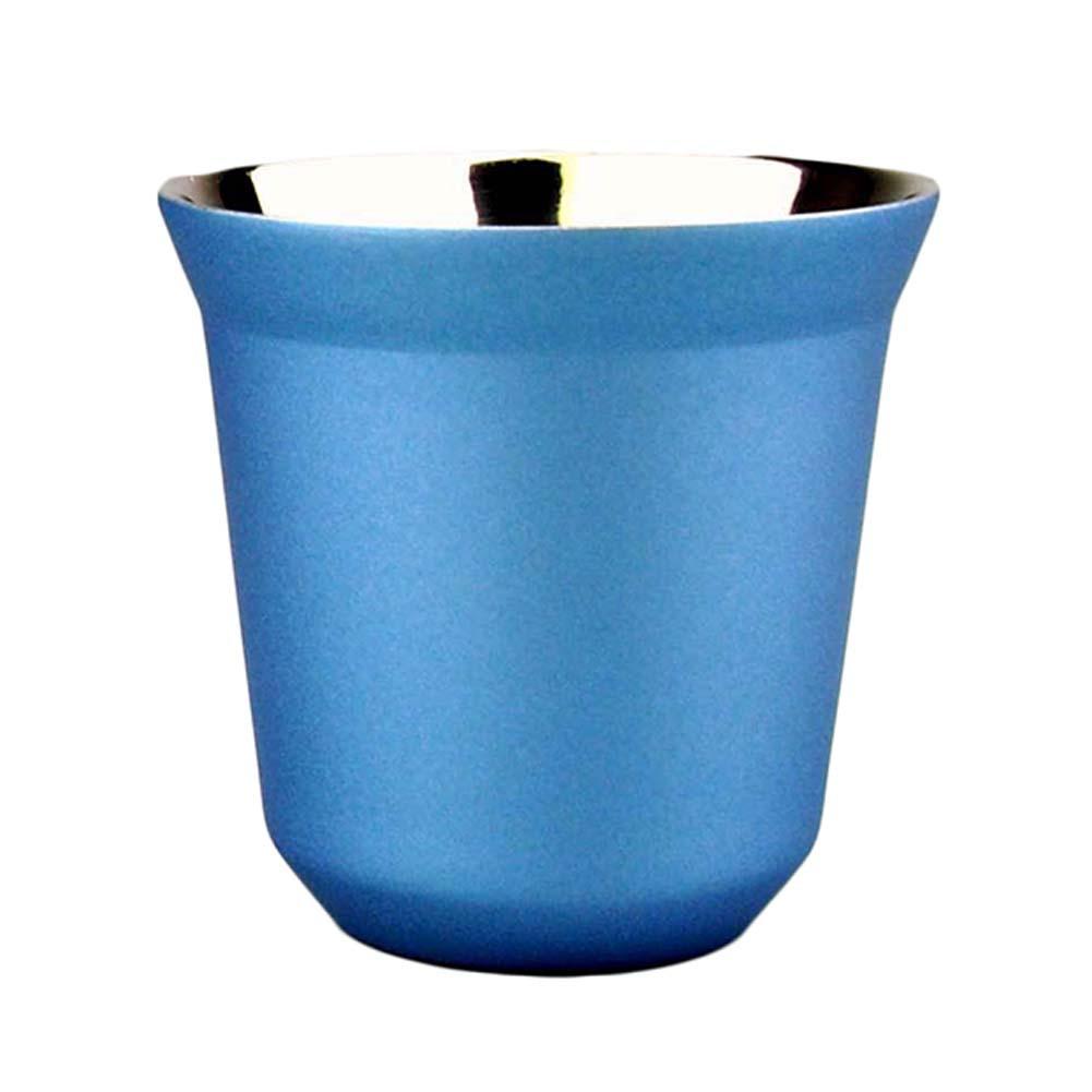 Powder Coated Tumbler Mug Stainless Steel Outdoor Portable Cup Double Wall Travel Mug Vacuum Insulated Coffee Milk Drink Cup: Blue