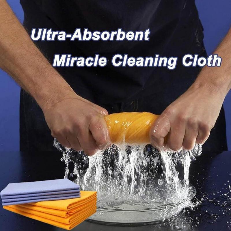 Serviette en Chamois Ultra-absorbante, 8 pièces, serviette de cuisine réutilisable, tissu Shammy de nettoyage, lavable en Machine pour le séchage de la voiture pour le sol de la fenêtre