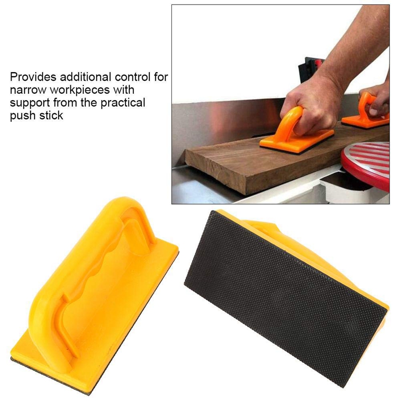 TOP Practical Wood Saw Push Stick Oblique & Straight Push Block Woodworking Tool Push Sticks Tool Set for Woodworkers and Use on