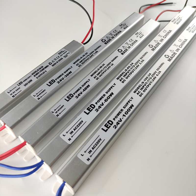 12v 24v led-drivdon strömförsörjning 220v switchande led-drivdon belysningstransformator 24w 36w 48w 60w 100w för led-lampa