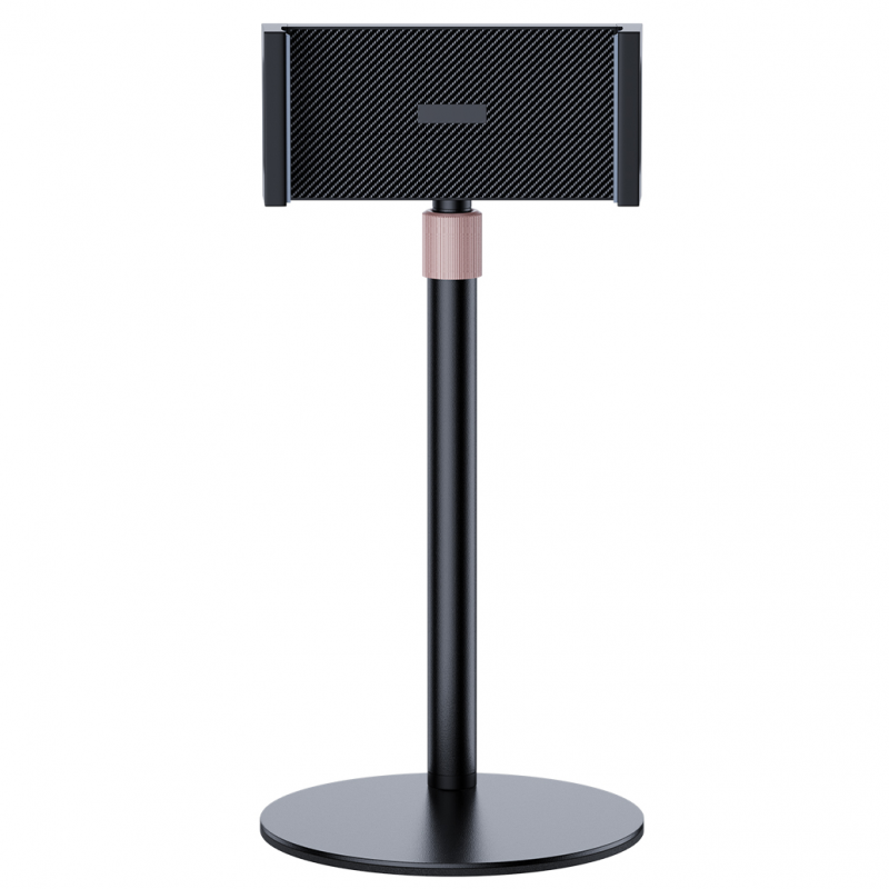 Draagbare Vesa Monitor Tablet Houder Verstelbare Monitor Stand Hoogte Tot 24 Cm Staande Tablet Beugel Bureau Mount Bredere Basis: Goud