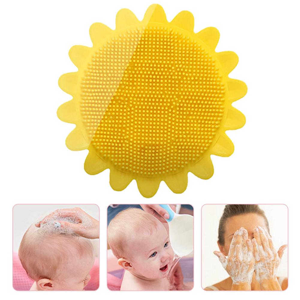 Baby Shampoo Brush Silicone Scrubber Baby Hair Bru... Grandado