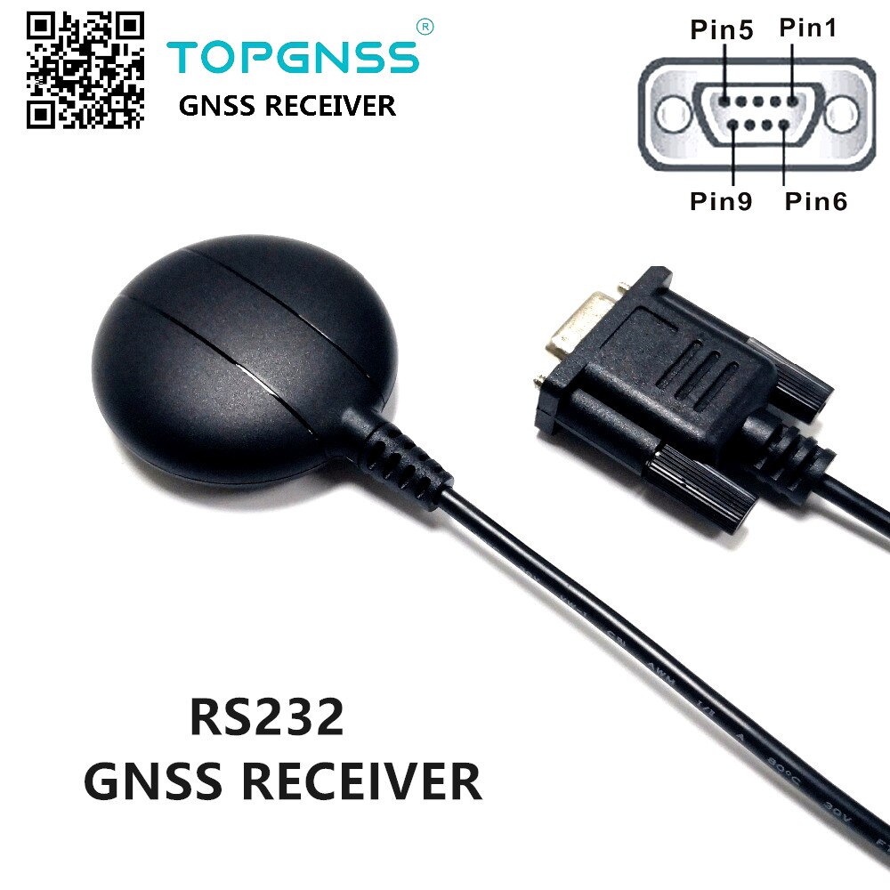 DB9 Vrouwelijke Connector Gps Receivertopgnss RS232 Gps Gonass/Galileo Industriële Toepassing Module Antenne GNSS200BR