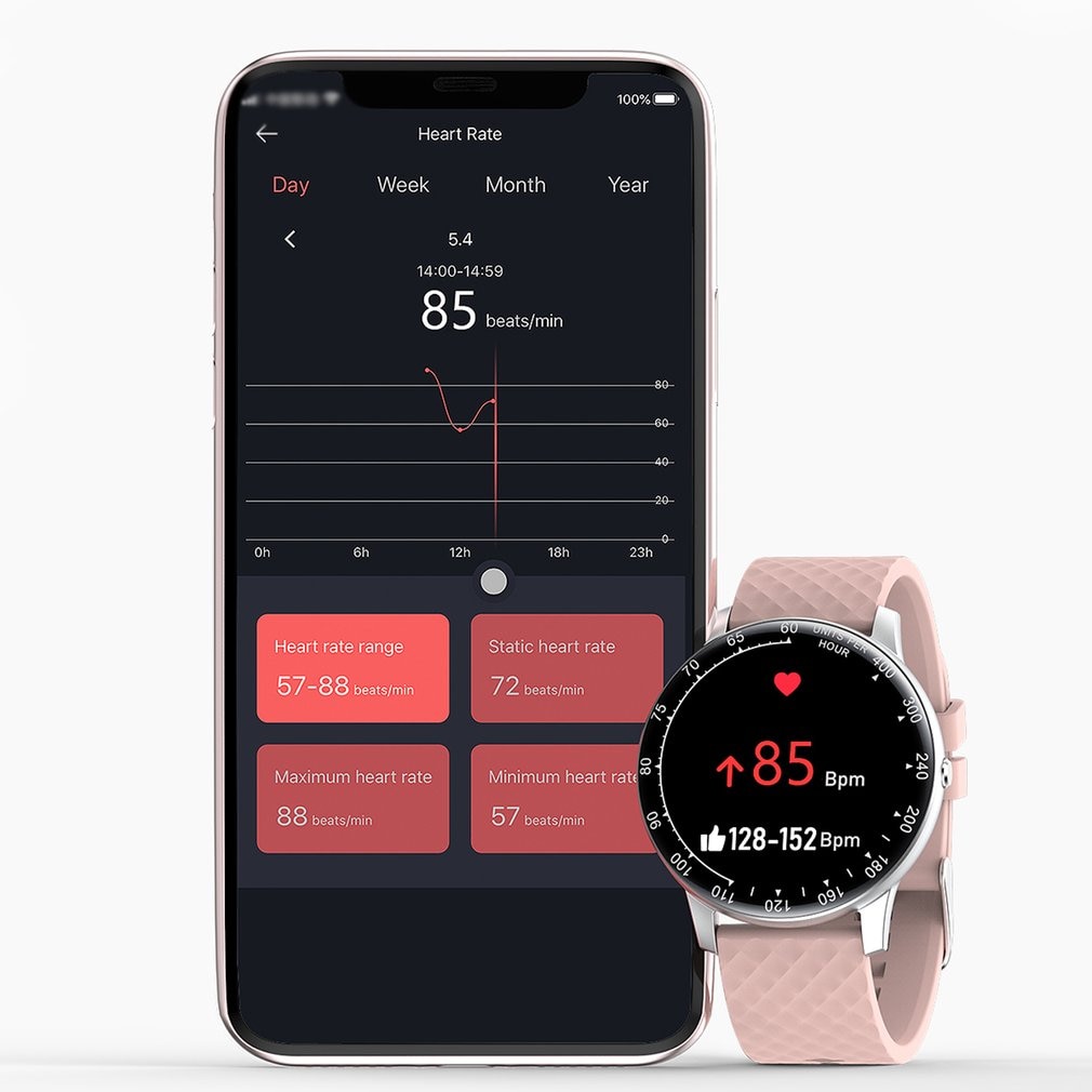 H30 Smart Horloge Mannen Vrouwen Diy Watchfaces Full Touch Fitness Tracker Sport Smartwatch Voor Android Voor Ios Telefoon