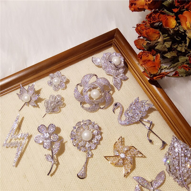 Brocher til kvinder  s925 sterling sølv temperament broche pin personlighed luksus fine smykker overcoat tilbehør bijoux