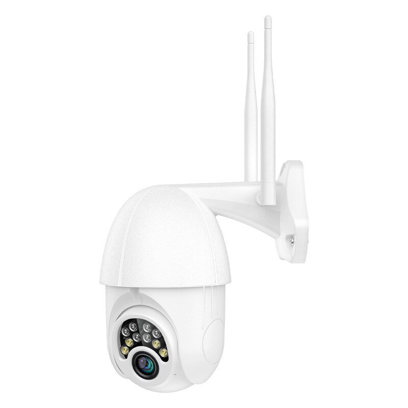 1Pc 10 Led Full-Color Nacht 1080P 2MP Ptz Draadloze Wifi Ip Camera Outdoor Waterdichte 200W Pixel Wall Mount Camera: green