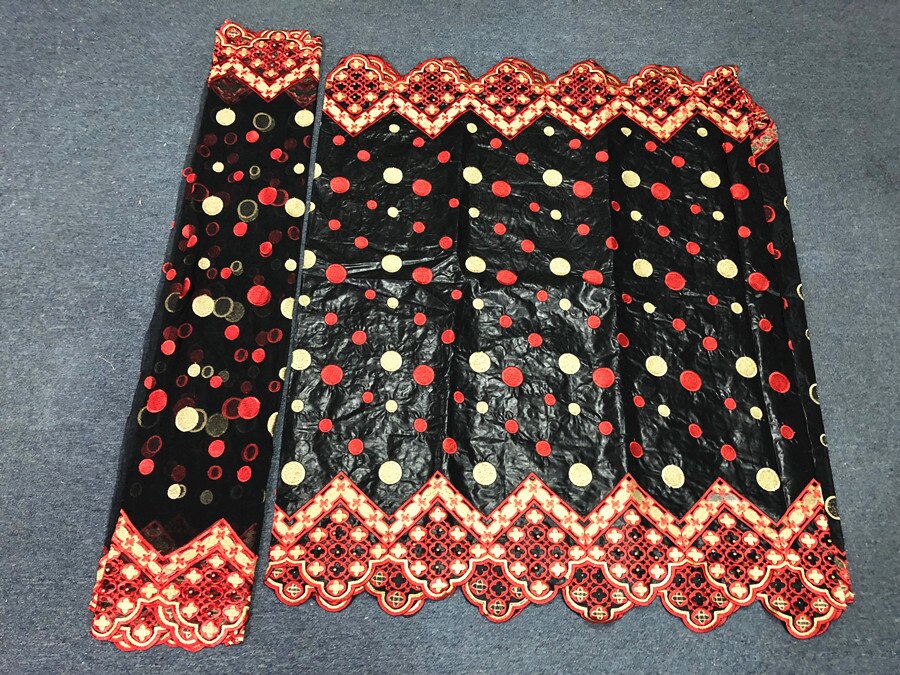 Tela bazin de algodón LIULANZHI africano tissu riche getzner brode getzner riche tela con cuentas con encaje de tul de 2 yardas PB05