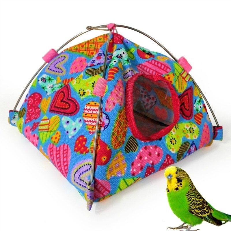 Tente nid de perroquet en toile, sac de couchage suspendu au sol, nid d&#39;oiseau, Hamster, nid en coton, hamac
