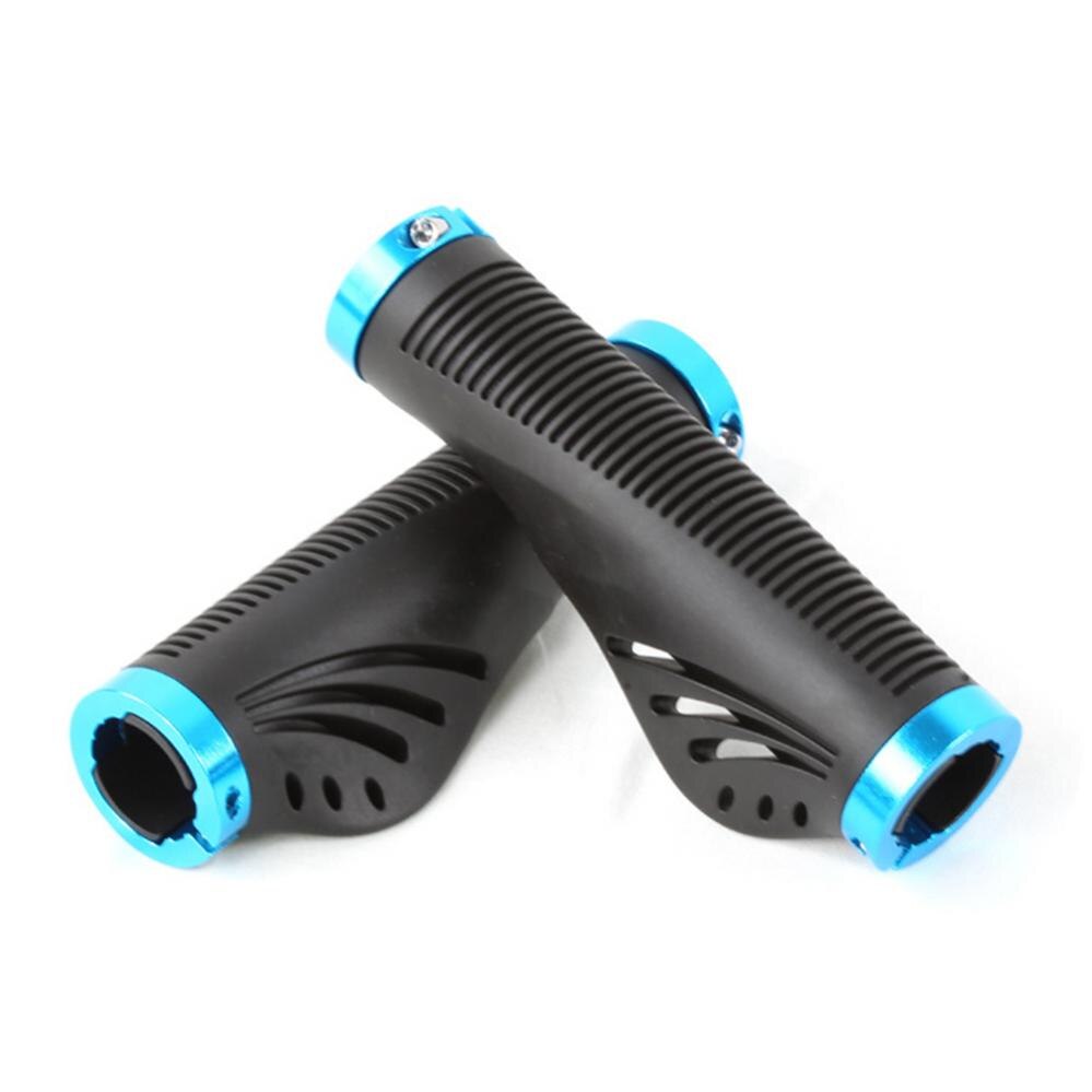 2pcs Bike Handlebar Grips Bicycle Handle Grips Ergonomic Double Fixation for Mountain Bike: Blue