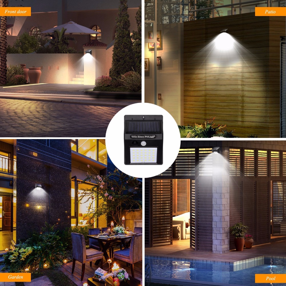 Lamparas solares led luz solar al aire ilmainen tierra lampion läpäisemätön liiketunnistin  ip65 lampara solar del jardin al aire libr